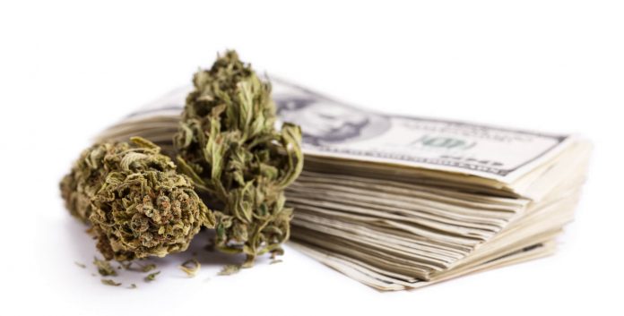 weed and stack of cash